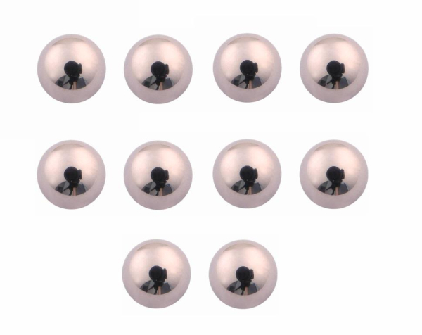 10 lose Kugeln 6,35 mm (DIN 5401) - 1/4"" - Kl. III (G28)