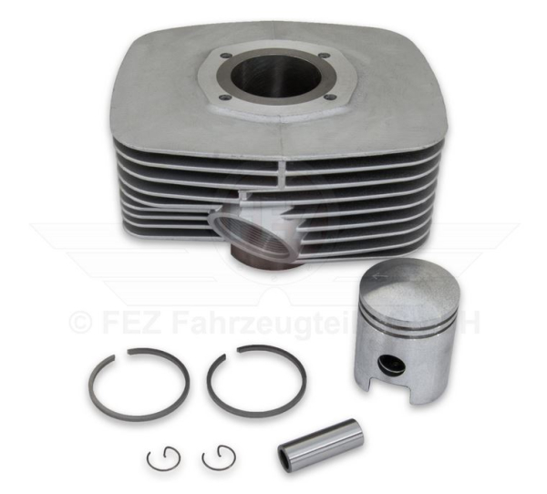 Zylinder mit Kolben Ø52mm für Hubraum 125cm³ ohne Zylinderkopf MZ ES125, ETS125, TS125 (Kolbenbolzen Ø15mm)