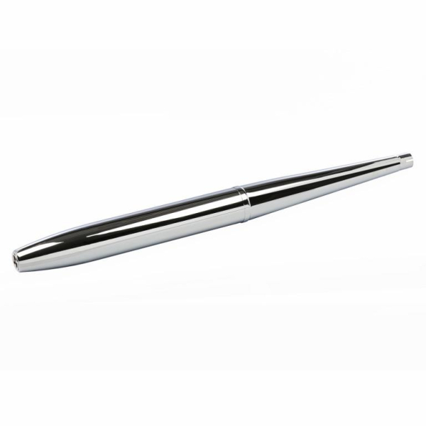 Auspuff zweiteilig in Zigarrenform lang, L=960mm, D=35mm, verchromt - für MZES125/150
