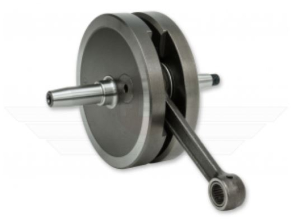 Kurbelwelle vollständig (mit Nadellagerung, 17mm Wellenzapfen) f. Ø15mm Kolbenbolzen