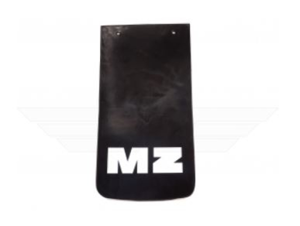 Schmutzfänger / Schmutzschutz für Hinterradkotflügel (Gummi schwarz) mit MZ-Schriftzug große Ausführung