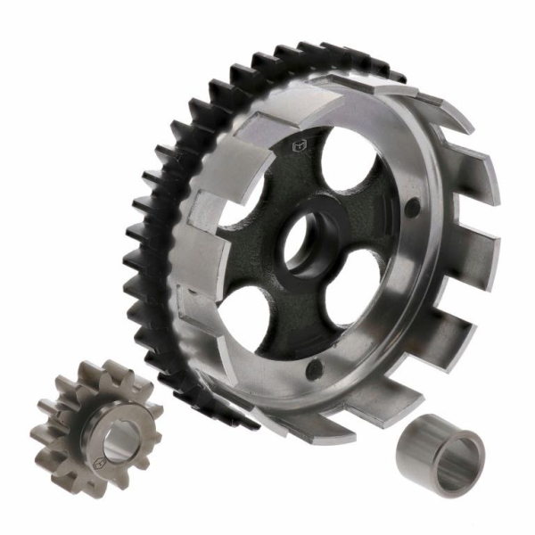 Kupplungszahnrad / Antriebsritzel Set - 43/13 Zähne - für Rheinmetall-Motor - SR1, SR2, SR2E, KR50 - geradeverzahnt
