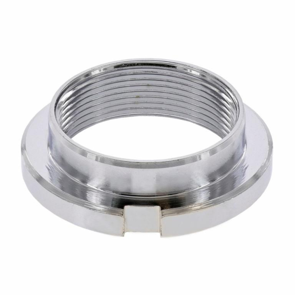 Gegenmutter am Lenkungslager - verchromt - 2 Nuten - neue Ausführung - SR1, SR2, KR50, Vogelserie