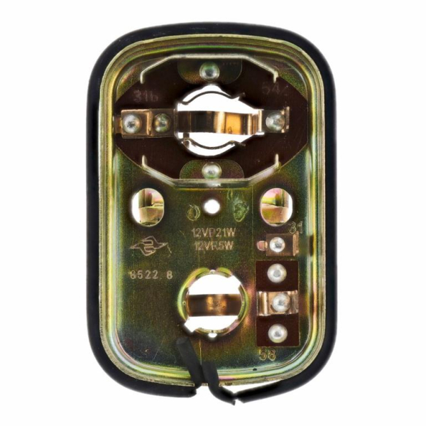 Gehäuse (Blechkörper) für Rücklicht eckig - Vogelserie