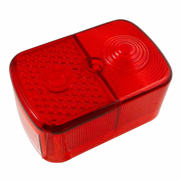 Rücklichtkappe, eckig, rot, kpl. - 8522.13-200