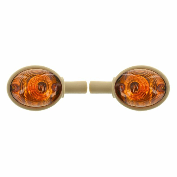 Lenkerblinkleuchten Ochsenaugenblinker 8580.10 - alte Bauform - passend für SIMSON und MZ