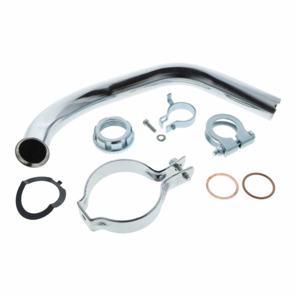 Krümmer SET - Ø28mm KR51/2 komplett mit Befestigungsschelle für Auspuff