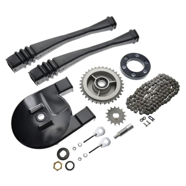Kettenkit Komplettsatz S51, S53 - Mitnehmer Z=34, Rollenkette 110 Glieder, Antriebskettenrad Z=15