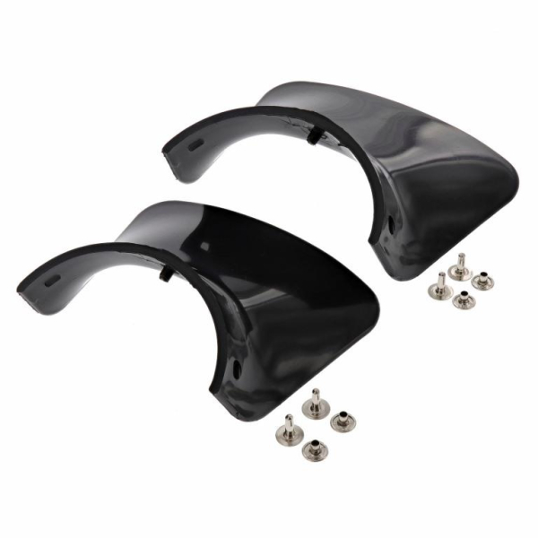 Spritzschutz SET schwarz vorne und hinten, mit Nieten zur Befestigung S50, S51, S70