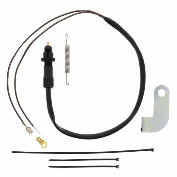 SET Bremslichtschalter mit Befestigungswinkel, schwarz + Kleinteile - KR51/1