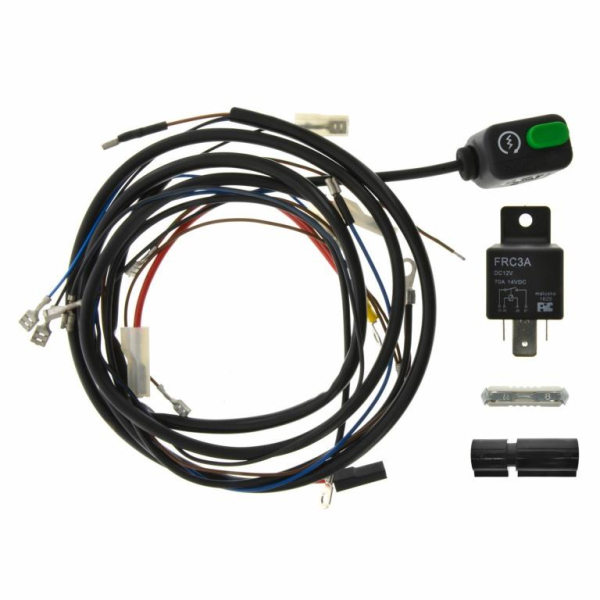 SET Anlasserkabel mit Starterknopf - 12V-Schaltrelais + Schaltplan - SR50, SR80, SD50, (DUO4/2)