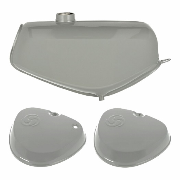 Tankset Kraftstoffbehälter + eckige Seitendeckel S51, S70, Enduro S51E S70E