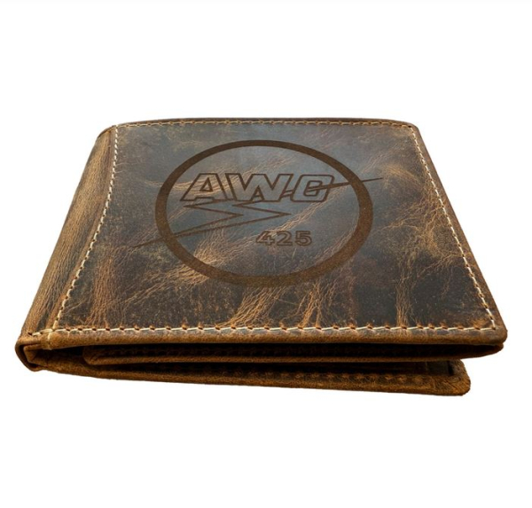 Geldbörse Portmonnaie (Echtleder) "AWO 425" Gravur