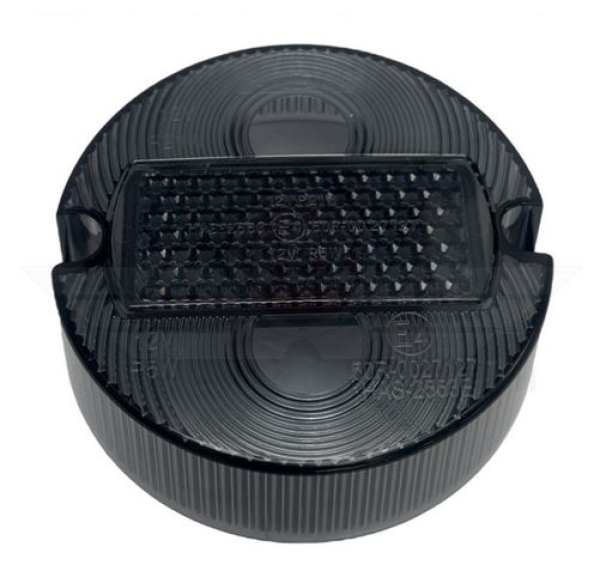 Rücklichtkappe / Lichtaustritt Ø100mm grau (2 Schrauben, E-Prüfzeichen)