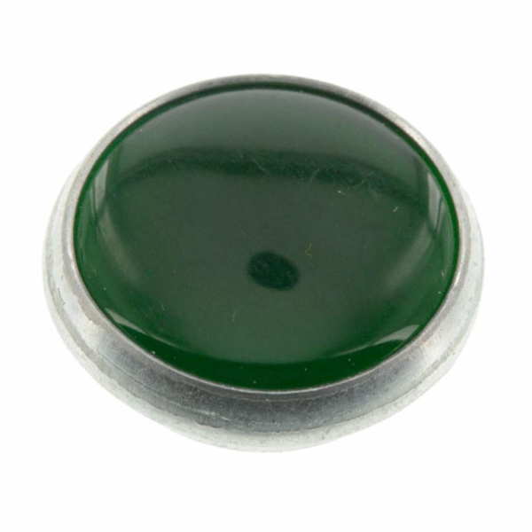 Kontrollglas Leergang Grün - PVC in Alueinfassung - für Ø16 mm-Bohrung
