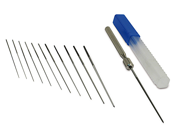 Düsenreibahlenset - Halter mit Reibahlen 12-teilig (0,60 - 1,90mm)