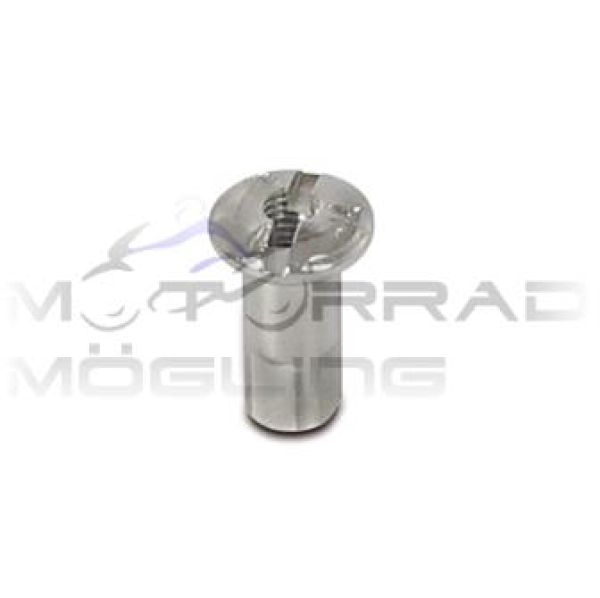 Nippel / Speichennippel M4 (einzeln) Länge 16mm Edelstahl-Optik