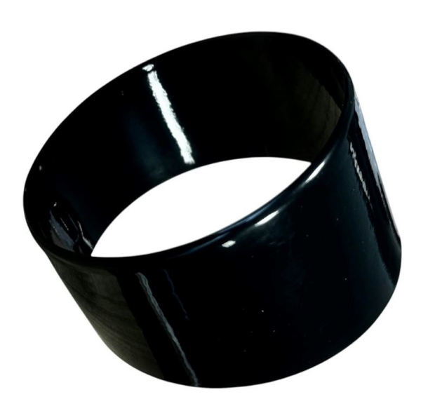 Tachohülse / Abstandshülse für Tachometer am Scheinwerfergehäuse (Stahlblech schwarz) "hohe Ausführung"