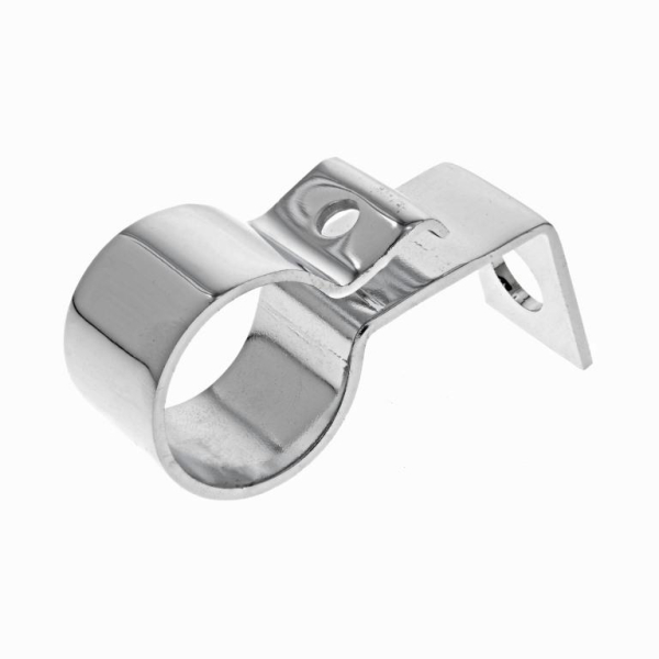 Krümmerschelle mit Halterung Ø30mm für Zigarrenform-Auspuff - passend für AWO 425T