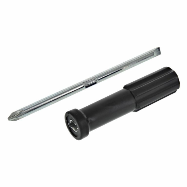 Umsteckschraubendreher, schwarz - Schlitz + Kreuz - für das Bordwerkzeug