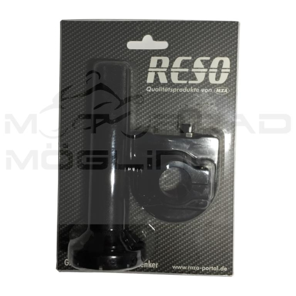 Gasgriff, CNC, Alu, universell passend für Ø22mm-Lenkerrohr - Gewinde: M10x1