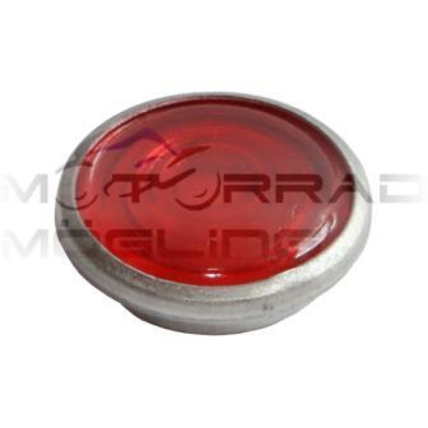 Kontrollglas rot - Glas in Alueinfassung