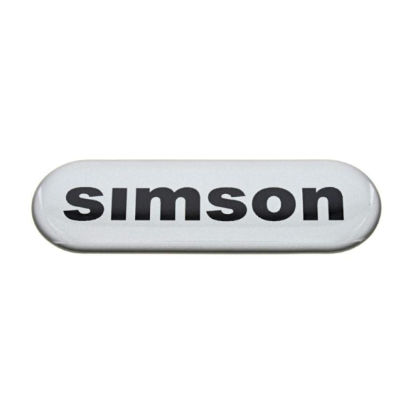 Klebefolie, 3D-GEL-Aufkleber SIMSON - Schrift - 88x28 mm