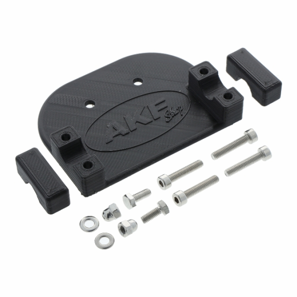 Kennzeichenhalter, schwarz, 3D-Druck, für Gepäckträger KR51, SR4-