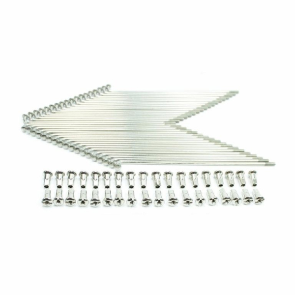 verstärkter Speichensatz mit Nippel 143,5mm M4 Edelstahl (16 Zoll Trommelbremse)