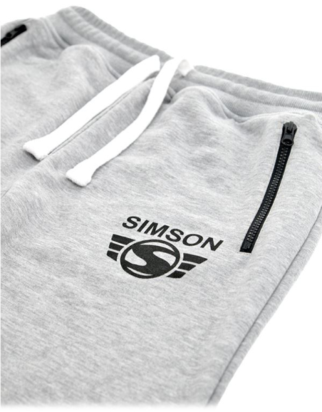 Jogginghose unisex, Farbe: grau - Motiv: SIMSON