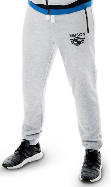 Jogginghose unisex, Farbe: grau - Motiv: SIMSON