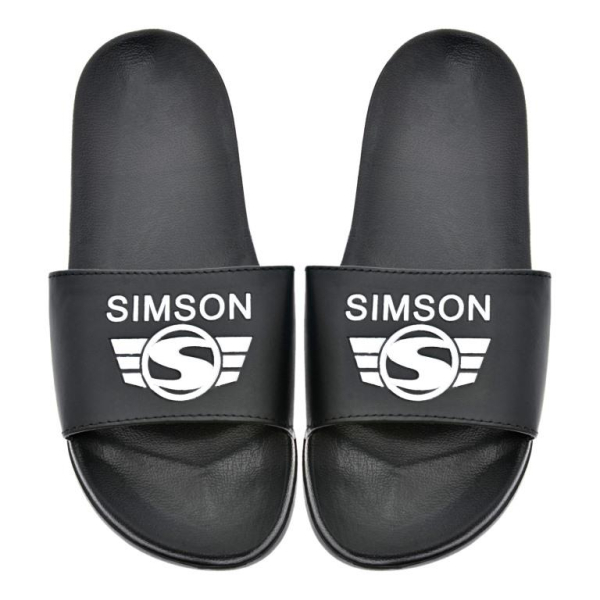 Badeschuhe, schwarz - Motiv: SIMSON