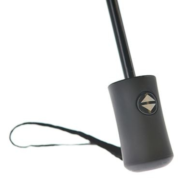 Taschenschirm in schwarz mit weißem Druck "SIMSON" - Logo