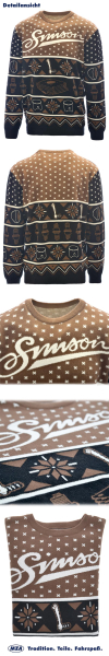 Strickpullover Ugly Sweater, Farbe: 3-farbig - Motiv: ""SIMSON""