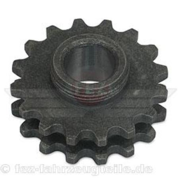 Kettenrad auf Kurbelwelle Duplex (2x16 Zähne)